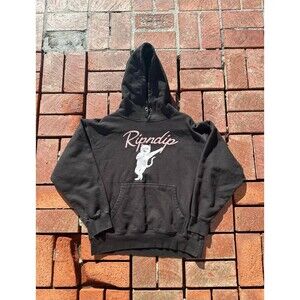 RIPNDIP Hoodie Mens Large Black Lord Nermal Cat Graphic Pullover Streetwear